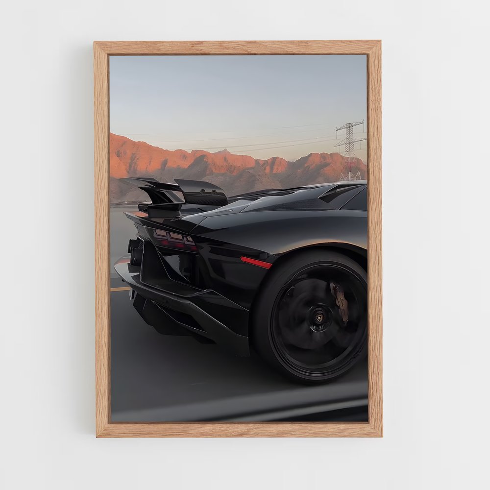 Poster Aventador svj rugit – affiche Lamborghini (vue 4)